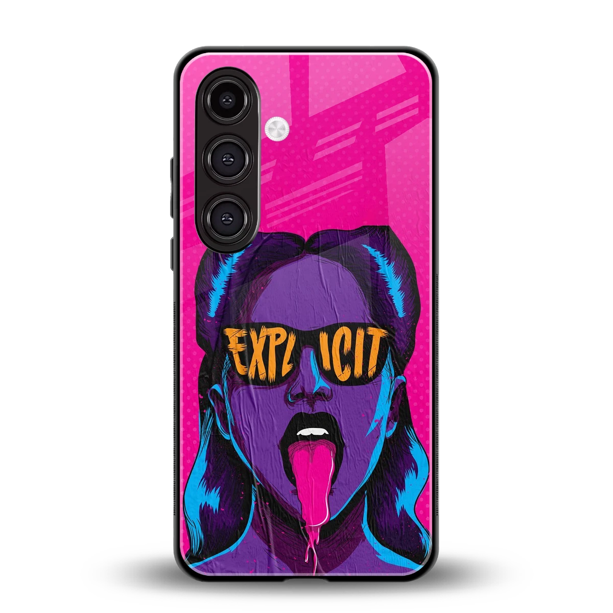 Explicit back phone cover | glass case for samsung galaxy s23 plus