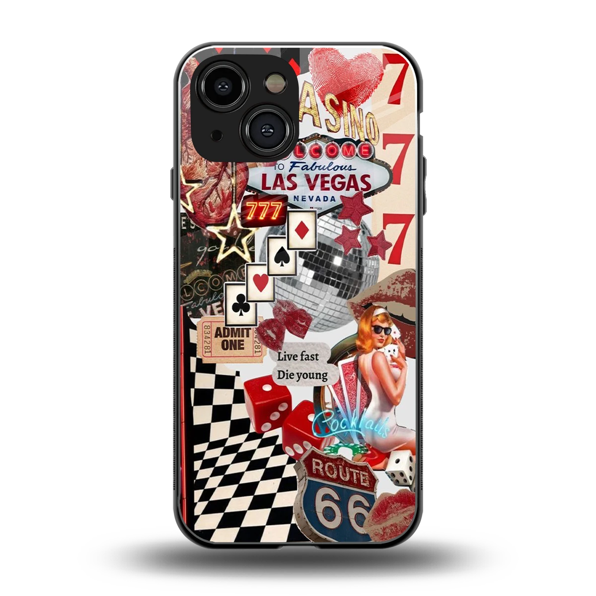 Fabulous Vegas back phone cover | glass case for iphone 13 mini