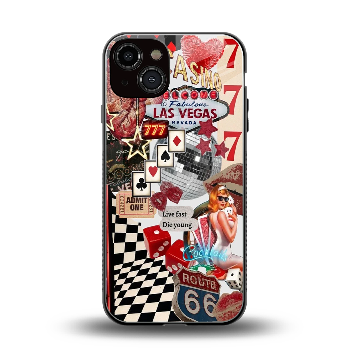 Fabulous Vegas back phone cover | glass case for iphone 13