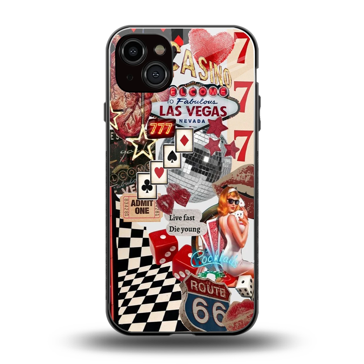 Fabulous Vegas back phone cover | glass case for iphone 15 plus