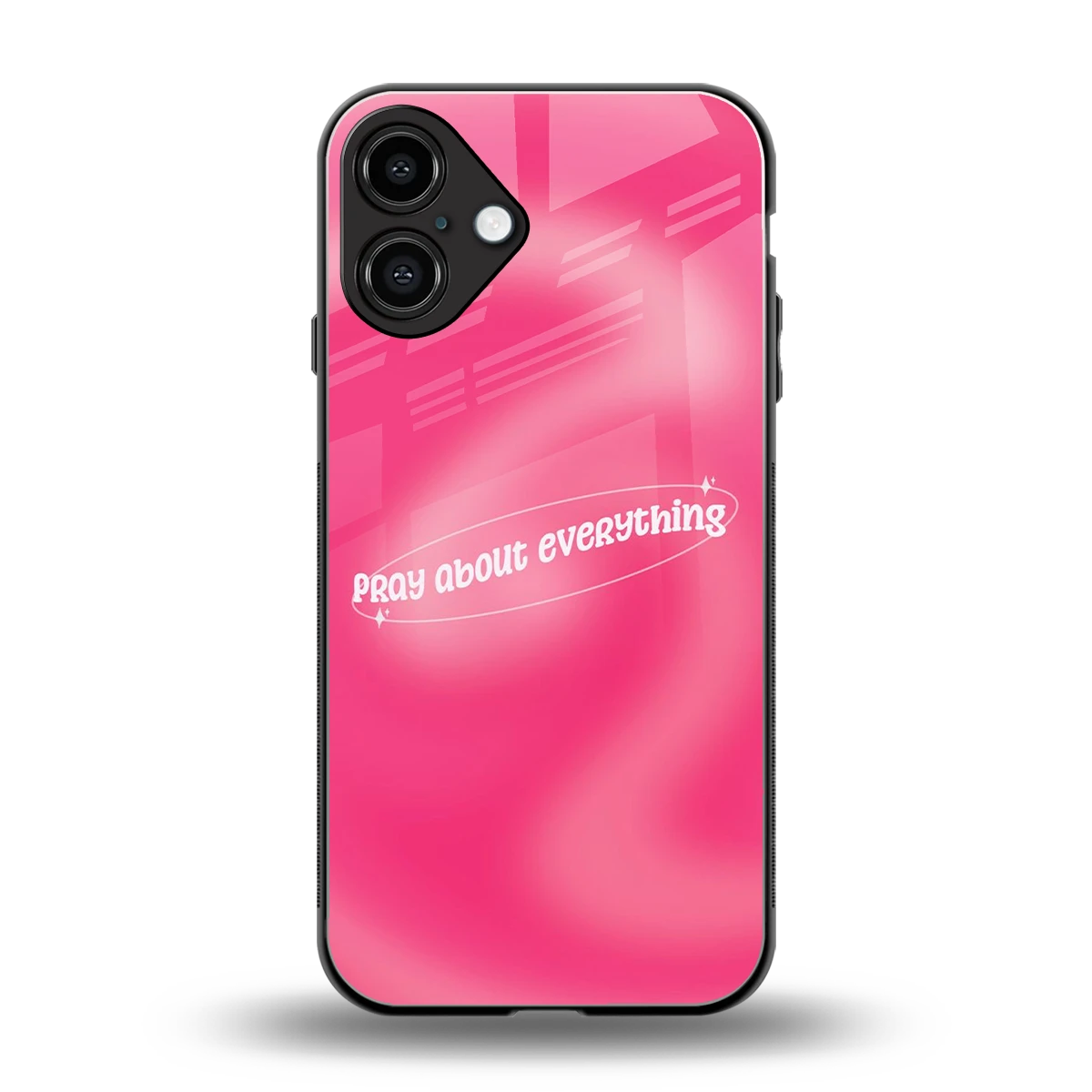 Faith First back phone cover | glass case for iphone 16 plus