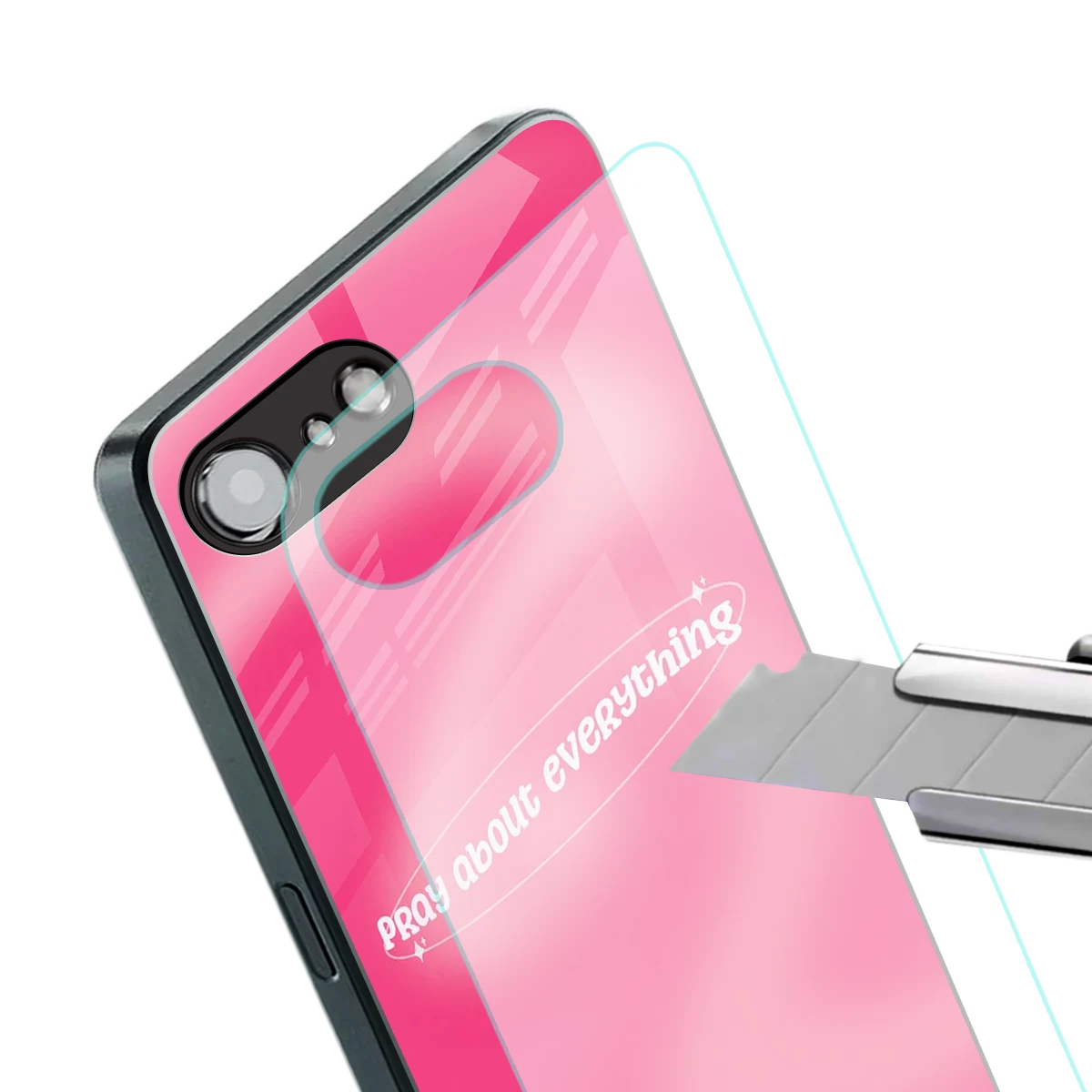 Faith First stylish phone case for iphone 16e | glossy glass and slim fit