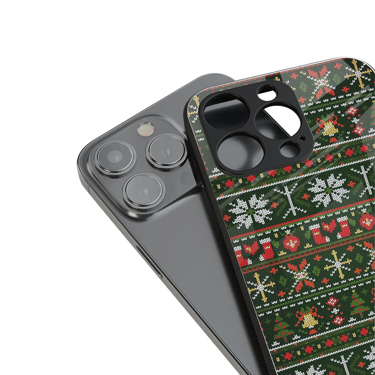 Festive Knit Phone Case for Iphone 16 | Glass Case