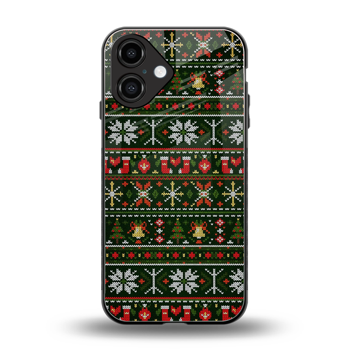 Festive Knit Phone Case for Iphone 16 | Glass Case