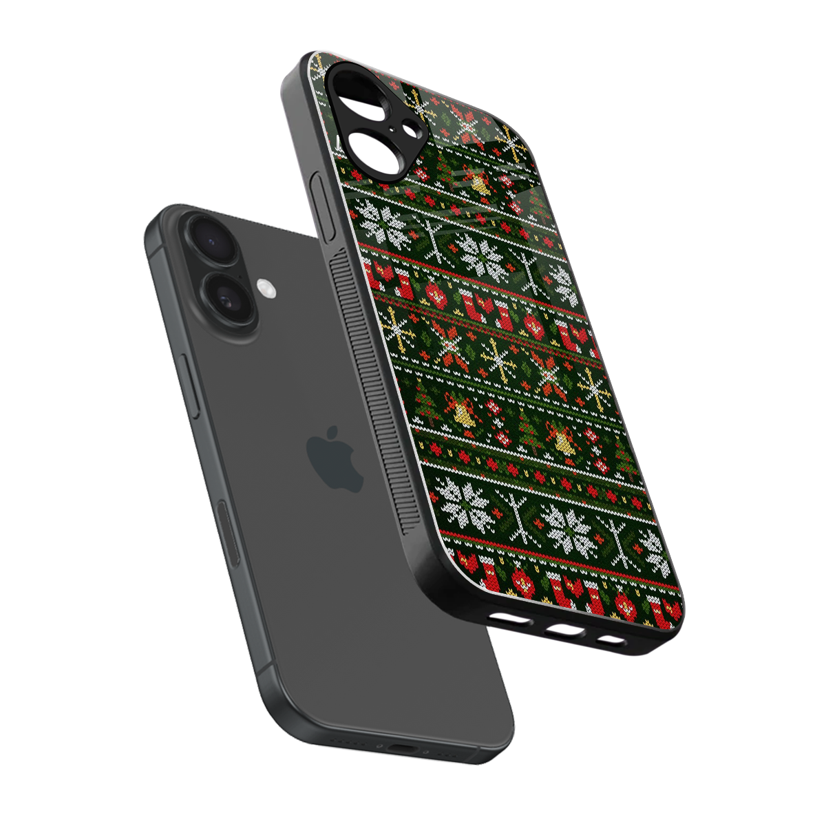 Festive Knit Phone Case for Iphone 16 | Glass Case