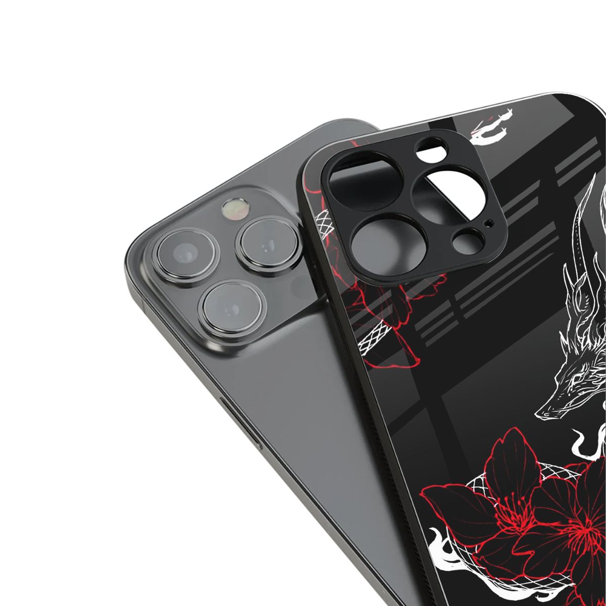 Fiery Petals Phone Case for Iphone 16 | Glass Case