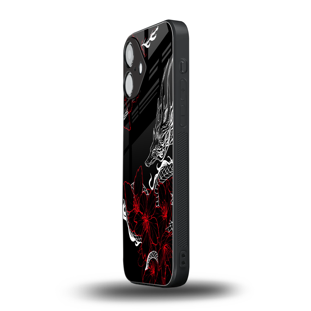 Fiery Petals Phone Case for Iphone 16 | Glass Case