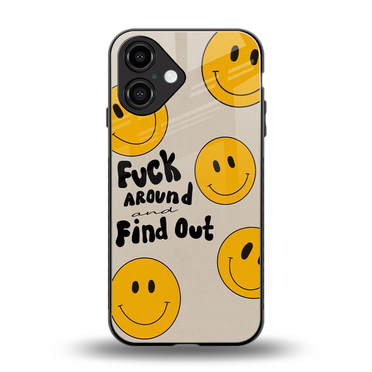 Find Out back phone cover | glass case for iphone 16