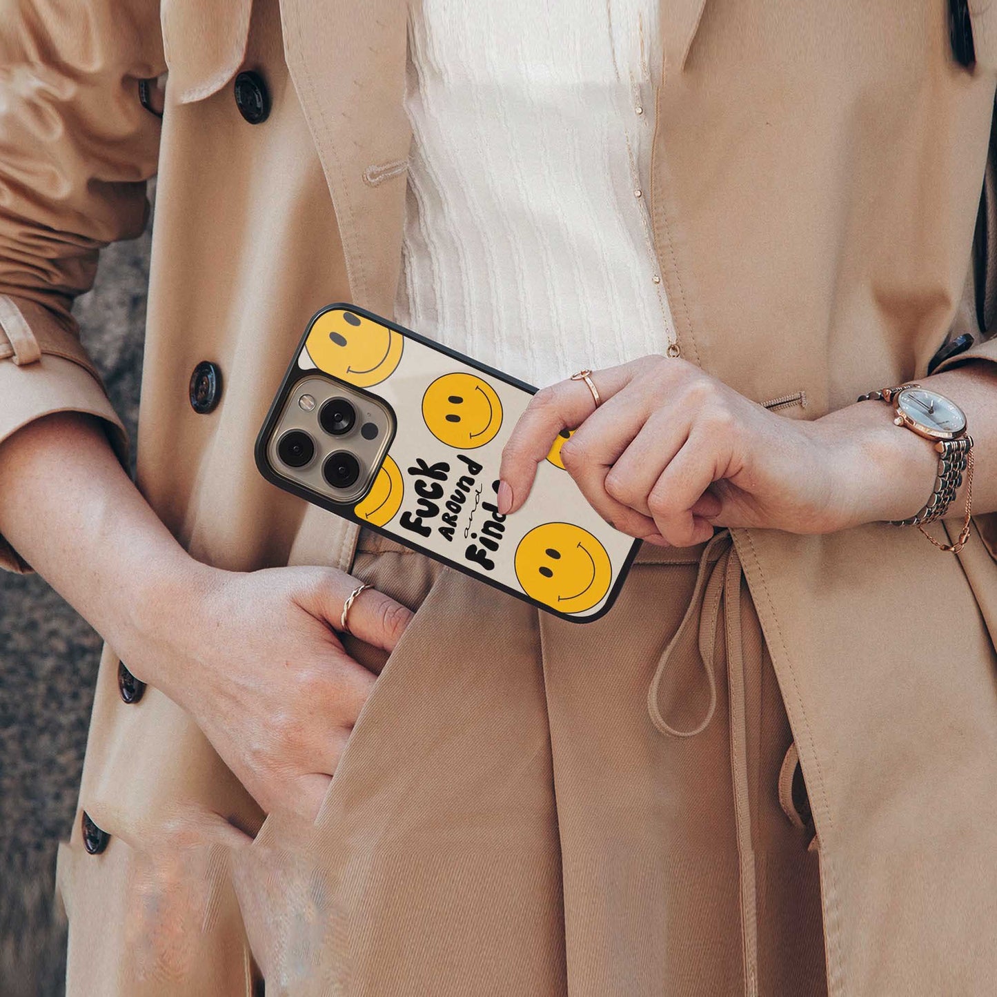 Find Out luxury glass phone case for iPhone 16 | scratch and drop resistant