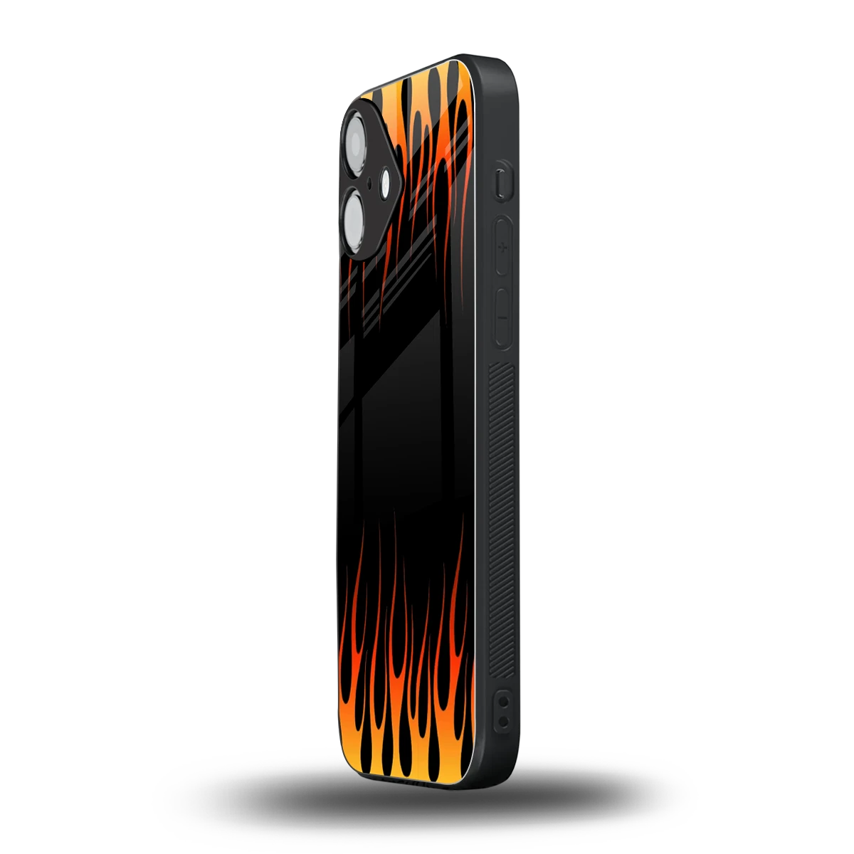 Flames Hot Red iphone 16 plus mobile cover | shockproof glass phone case