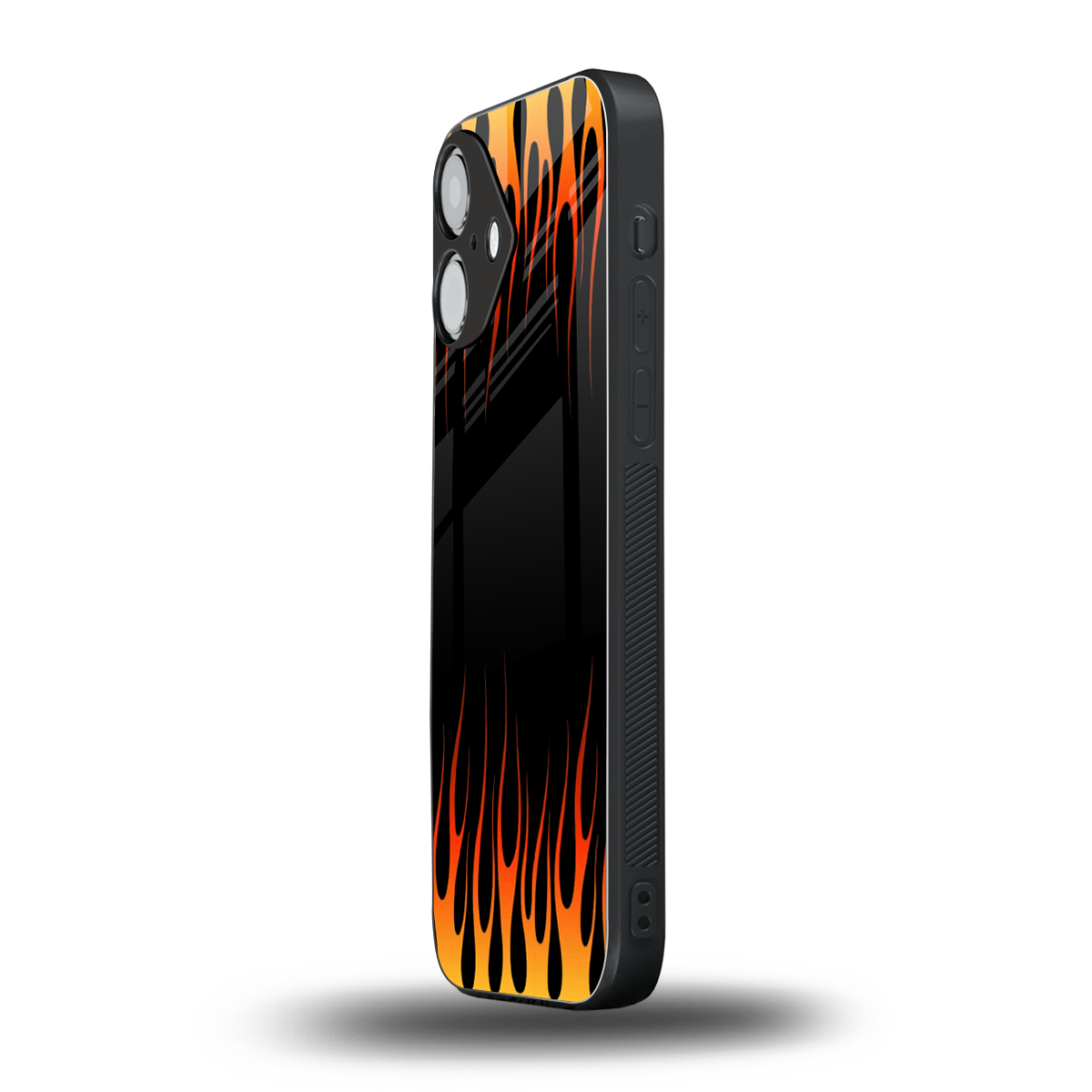 Flames Hot Red Phone Case for Iphone 16 | Glass Case