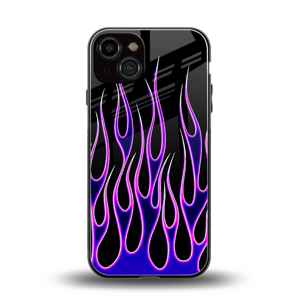 Flames Purple Inferno back phone cover | glass case for iphone 13