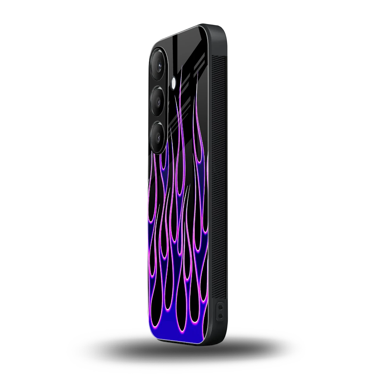 Flames Purple Inferno samsung galaxy s24 mobile cover | shockproof glass phone case