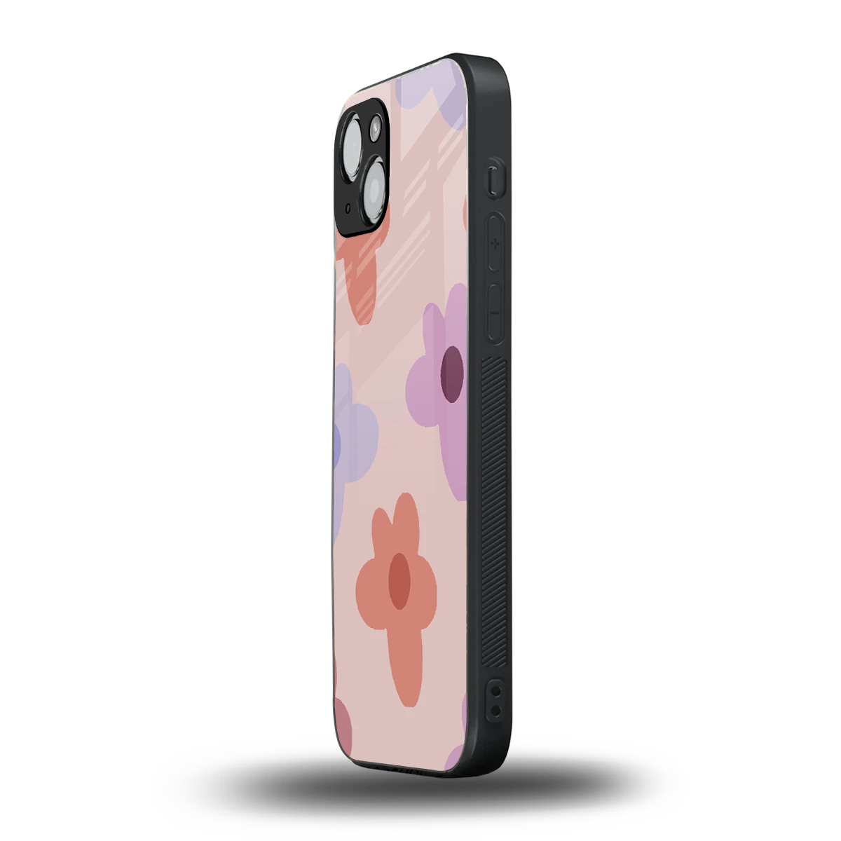 Floral Caramel iphone 13 mobile cover | shockproof glass phone case