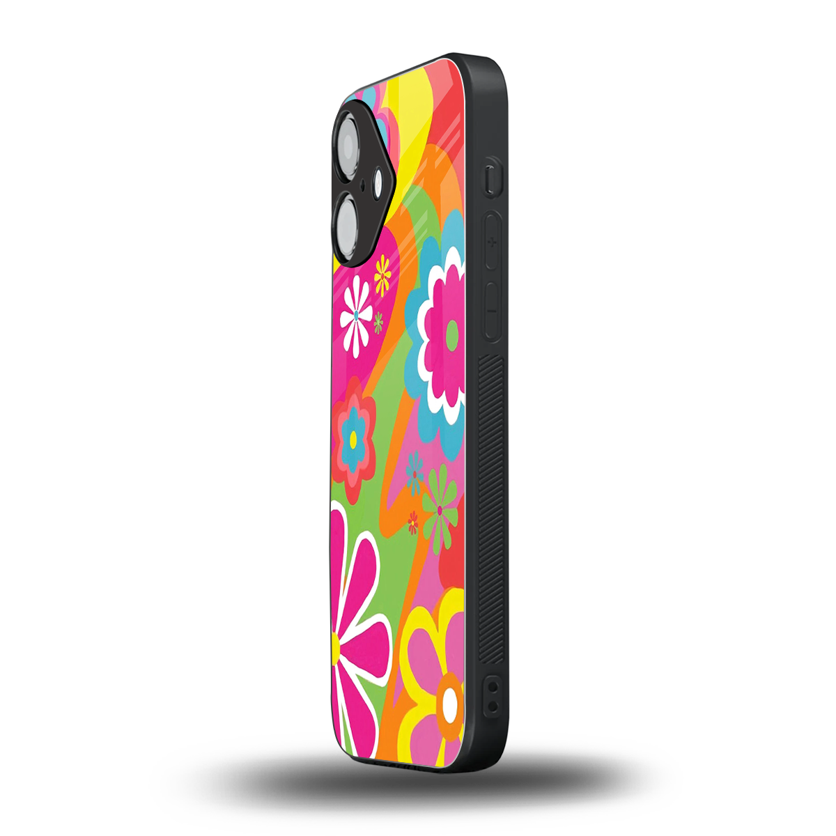 Floral Fusion Phone Case for Iphone 16 | Glass Case