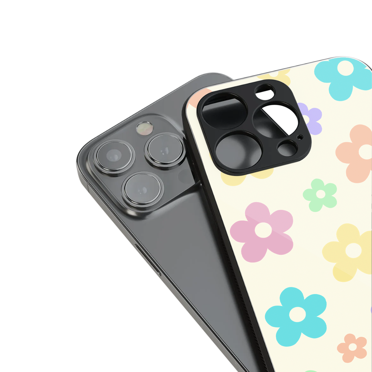 Floral Mosaic Phone Case for Iphone 16 | Glass Case