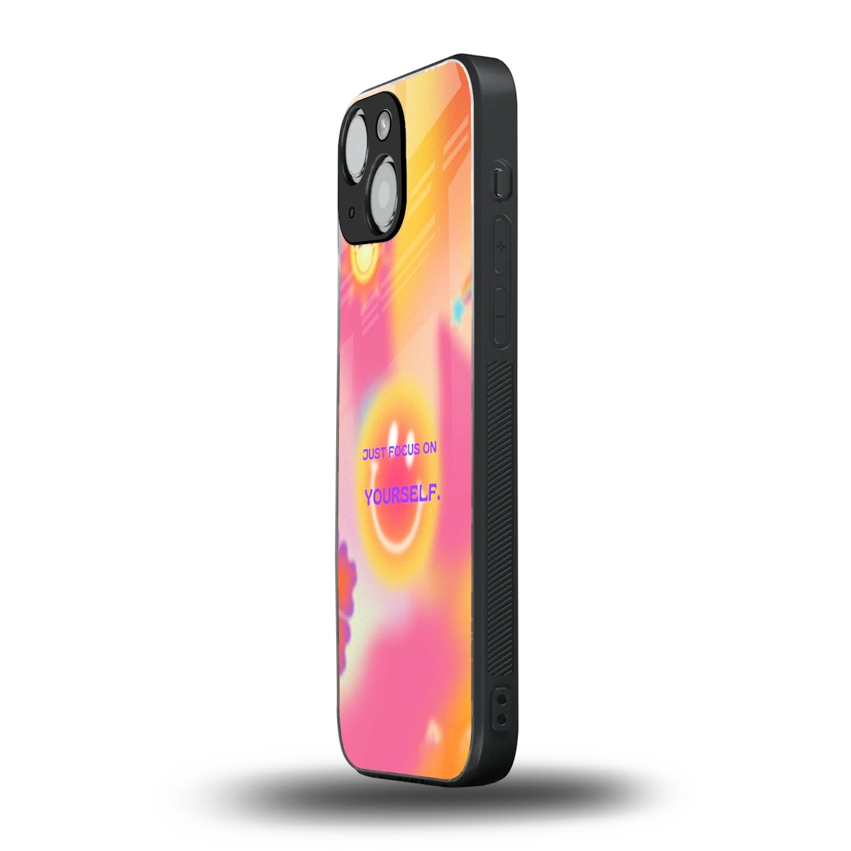 Focus On Yourself iphone 13 mini mobile cover | shockproof glass phone case