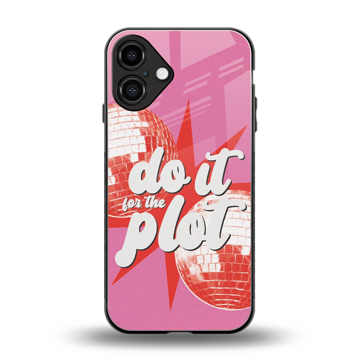 For The Plot back phone cover | glass case for iphone 16 plus