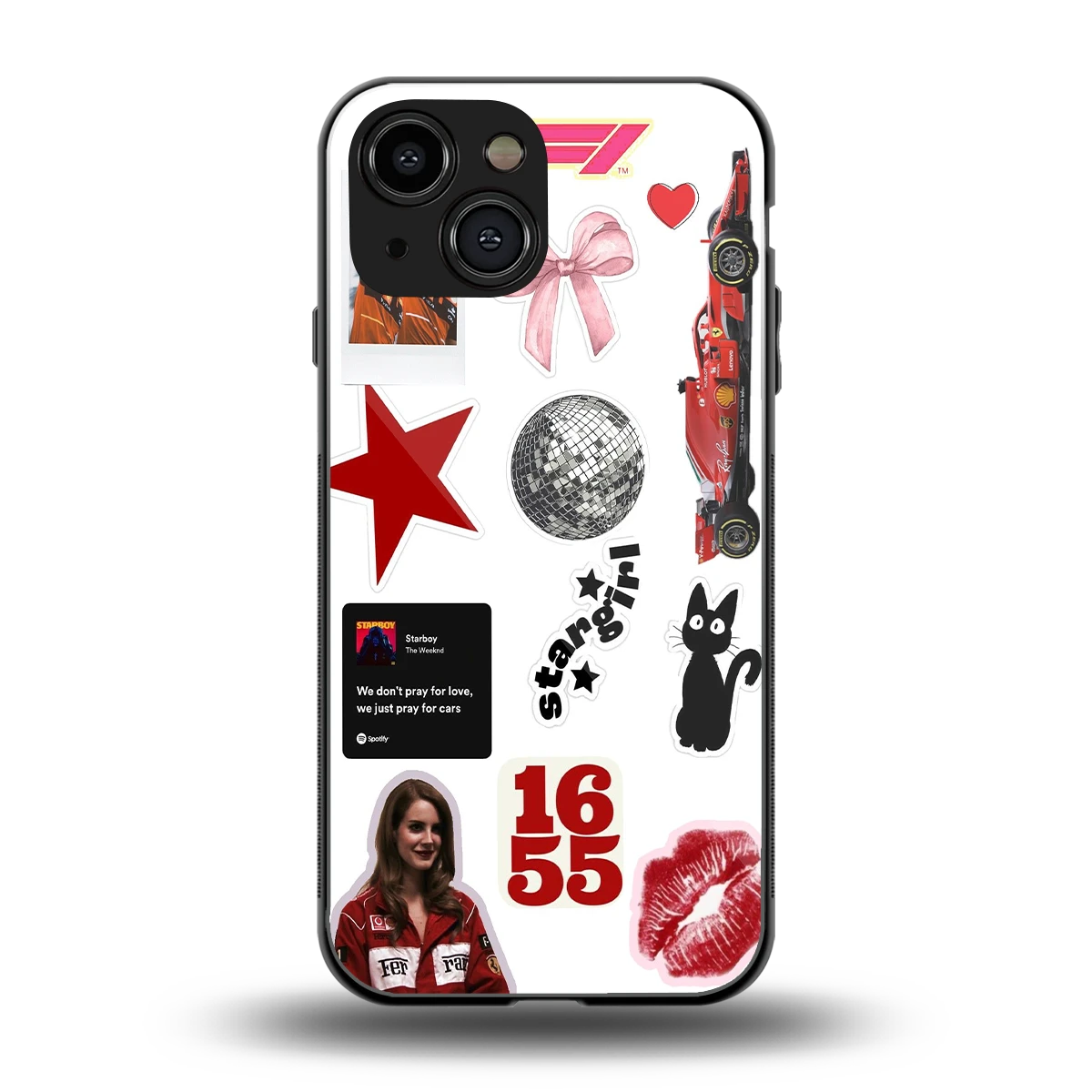 Formula 1 Fever back phone cover | glass case for iphone 13 mini