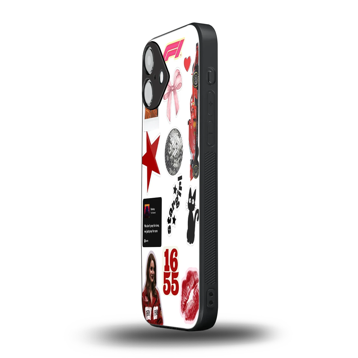 Formula 1 Fever iphone 16 plus mobile cover | shockproof glass phone case