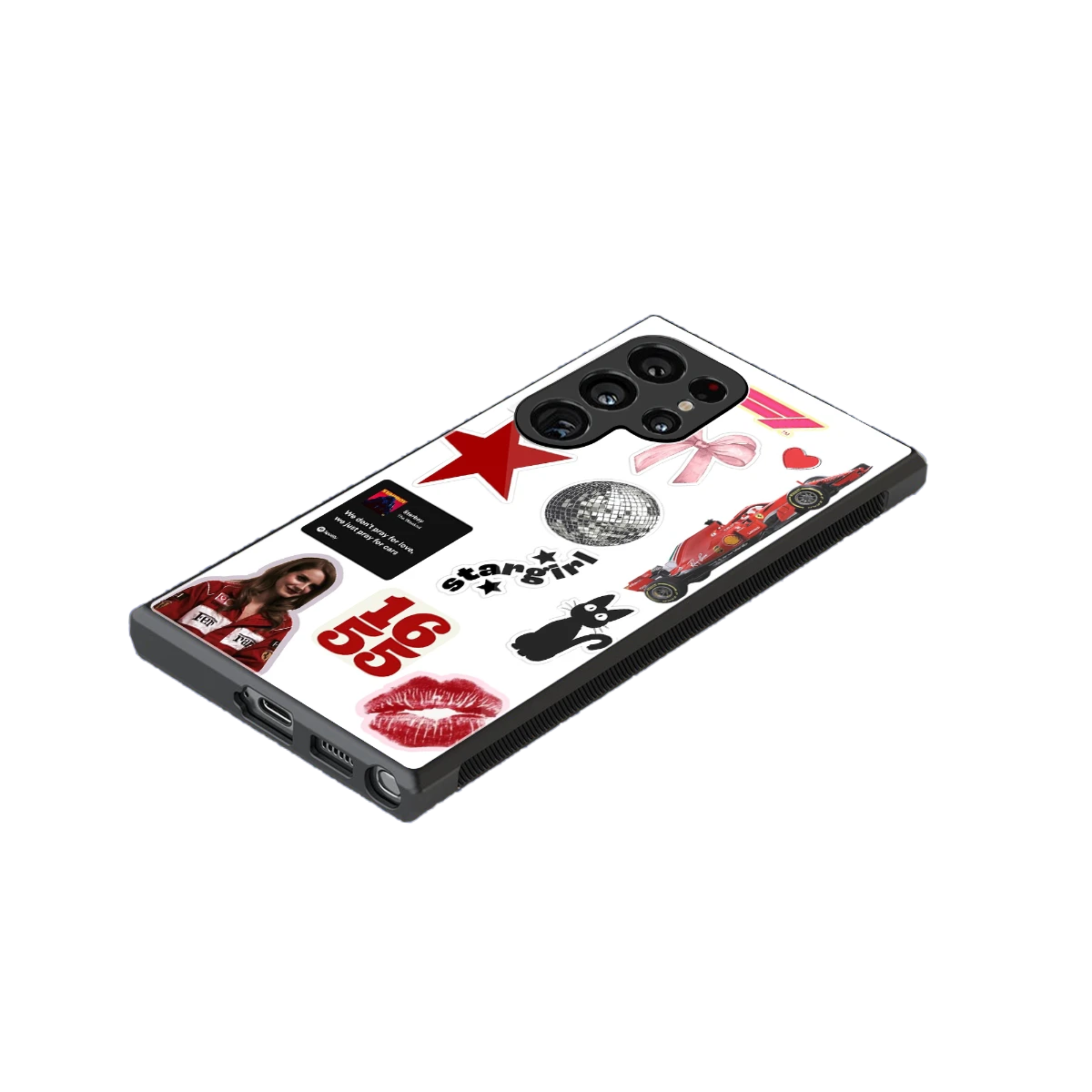 Formula 1 Fever stylish phone case for samsung galaxy s24 ultra | glossy glass and slim fit