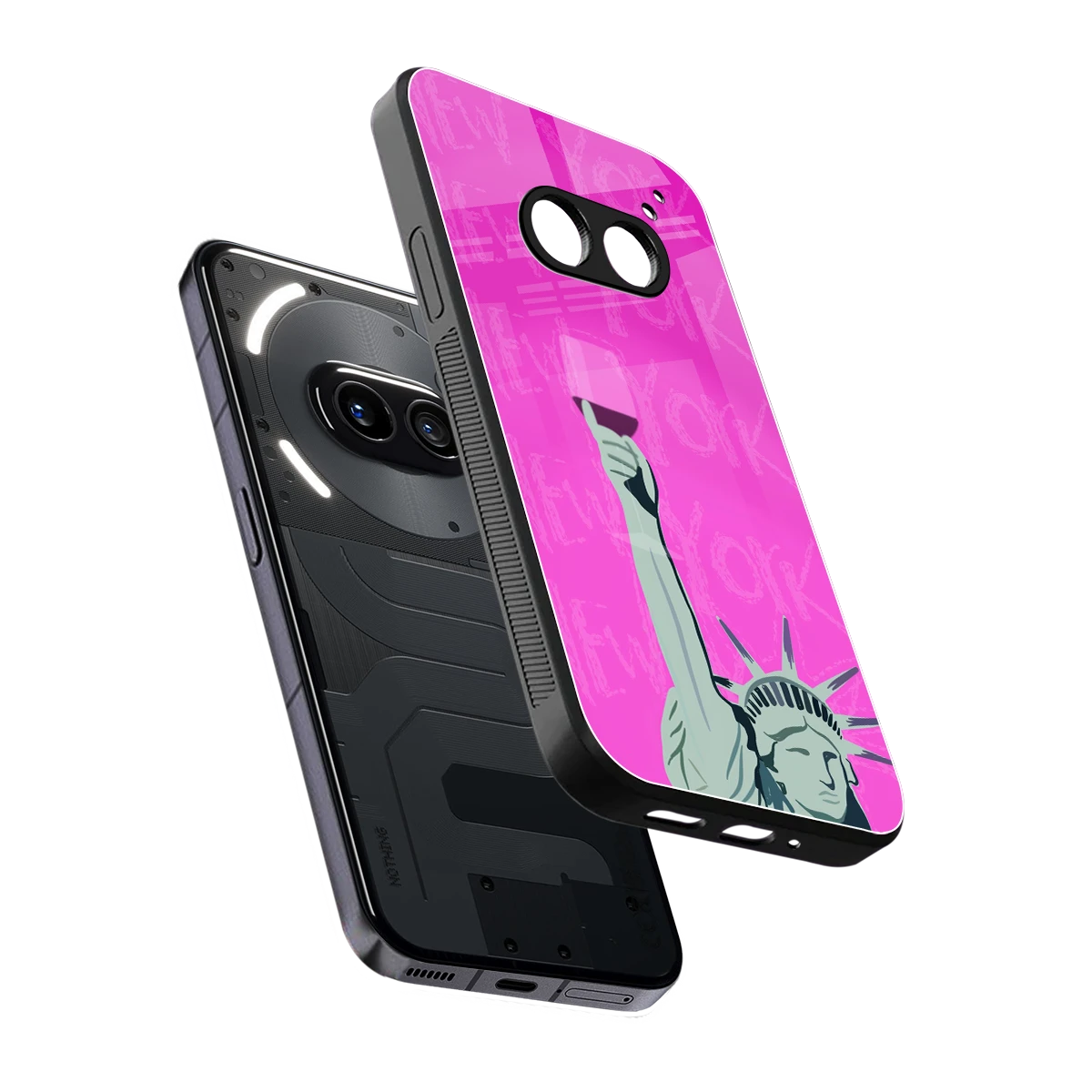 Freedom Toast sleek nothing phone 2a cover with tempered glass back and TPU edges