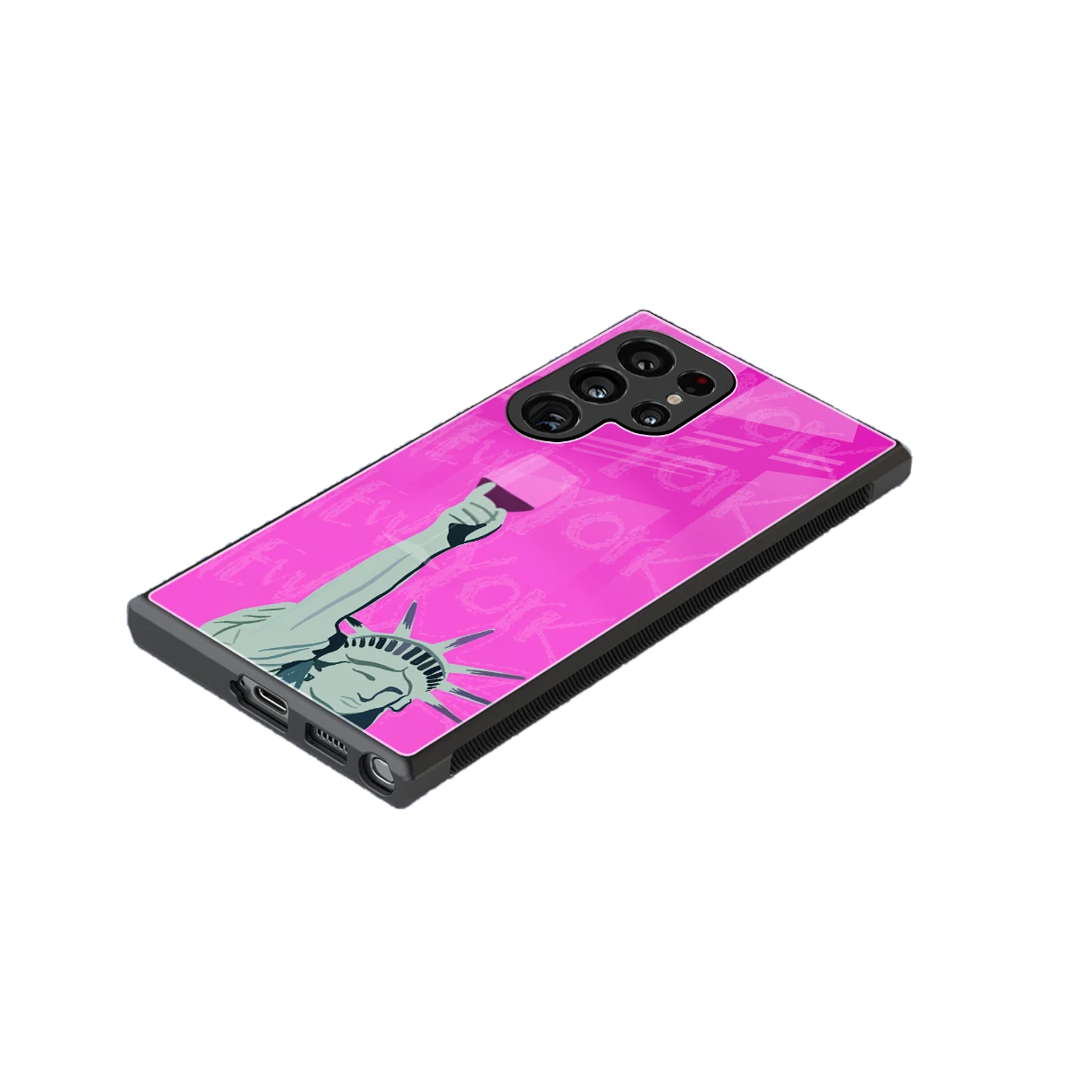 Freedom Toast stylish phone case for samsung galaxy s24 ultra | glossy glass and slim fit
