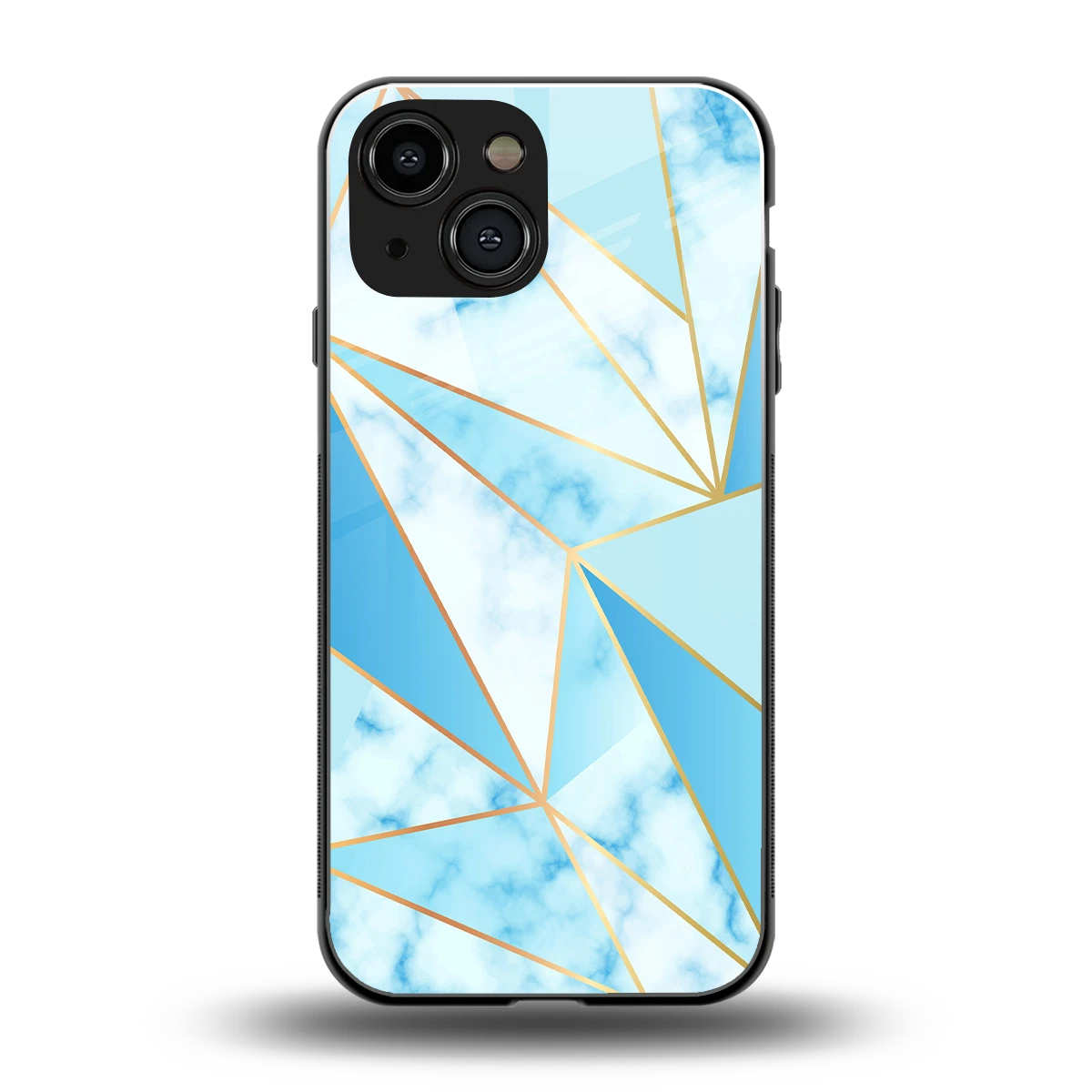 French Marble back phone cover | glass case for iphone 13 mini