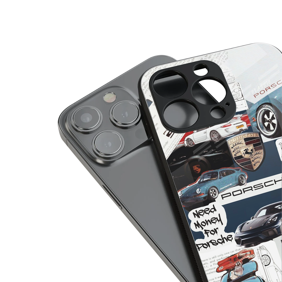 Fund My Ride stylish phone case for iPhone 16 | glossy glass and slim fit