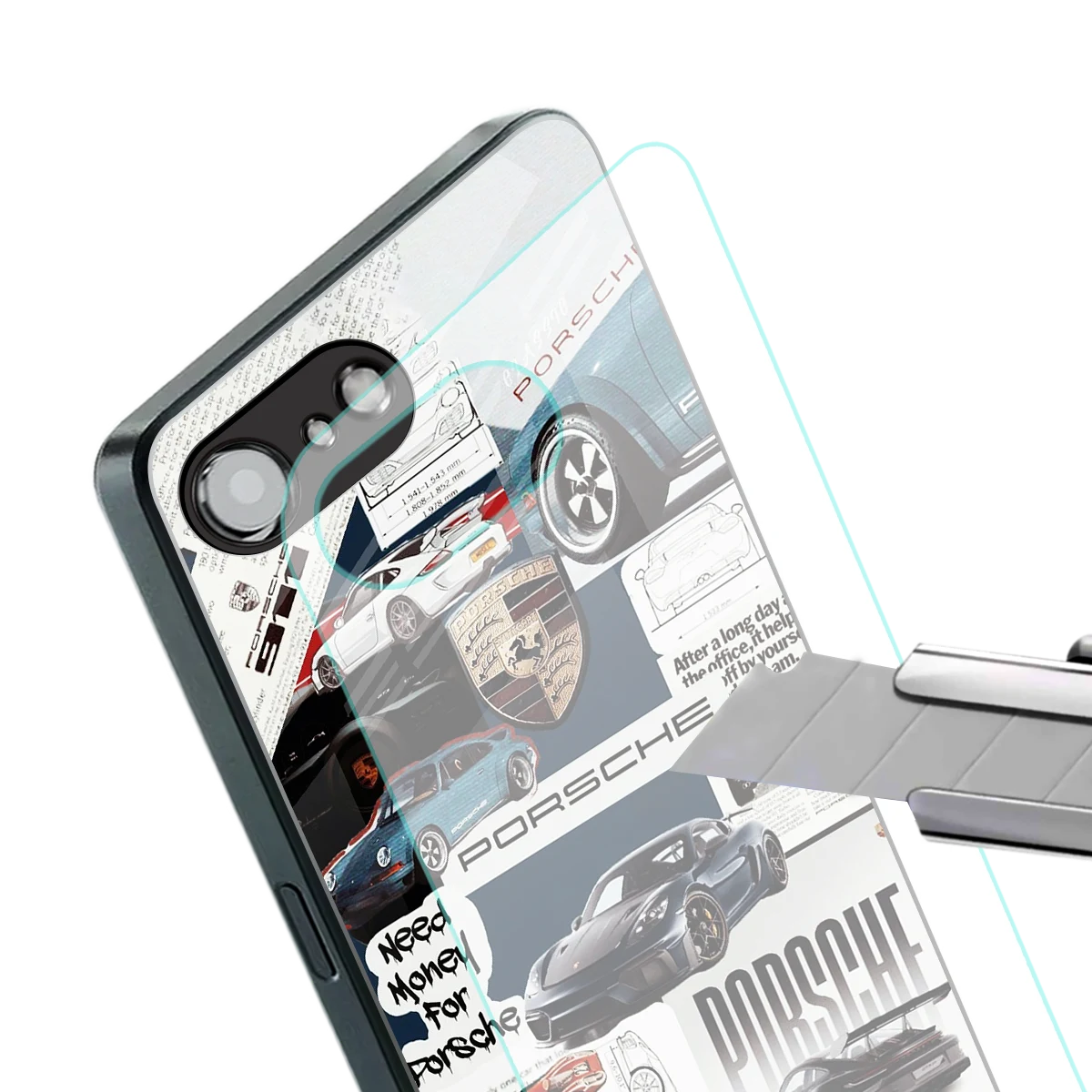 Fund My Ride stylish phone case for iphone 16e | glossy glass and slim fit