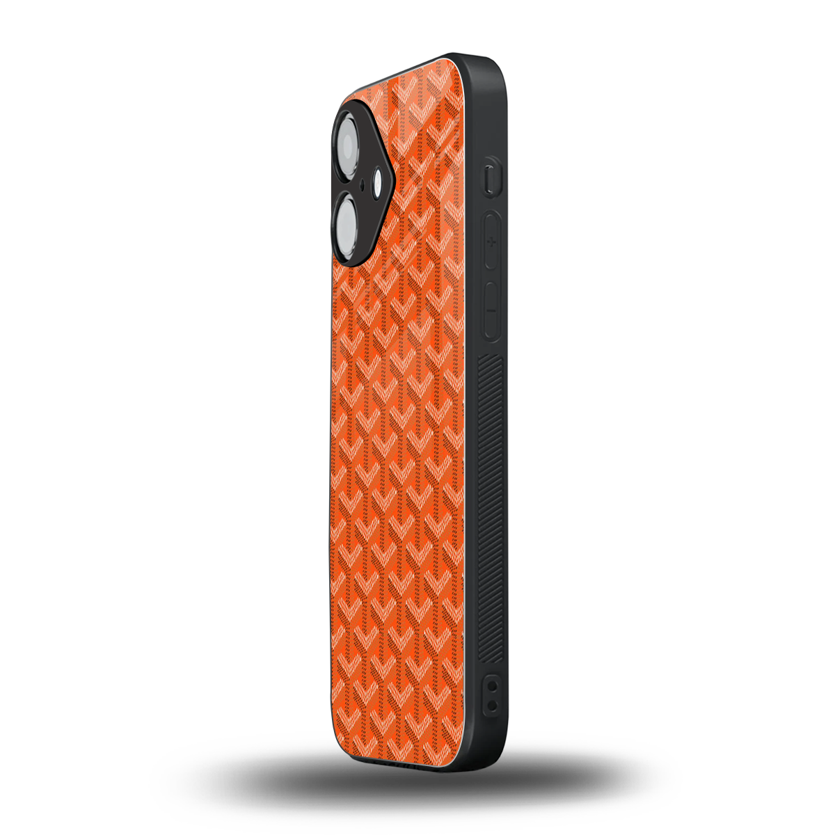 Fusion Wave Orange Phone Case for Iphone 16 | Glass Case