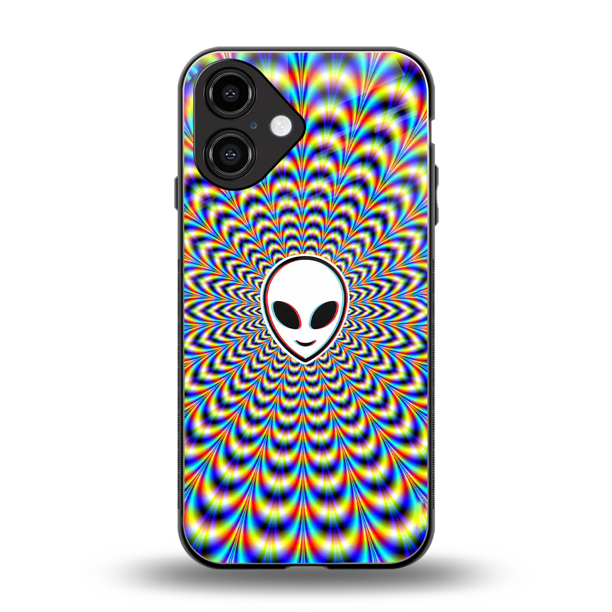 Galactic Vibes back phone cover | glass case for iphone 16