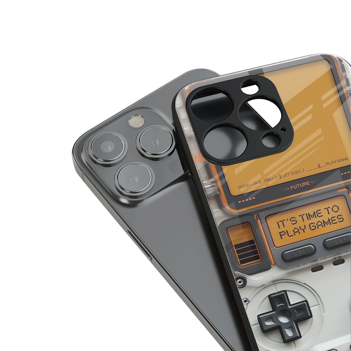 Gameboy Orange Phone Case for Iphone 16 | Glass Case