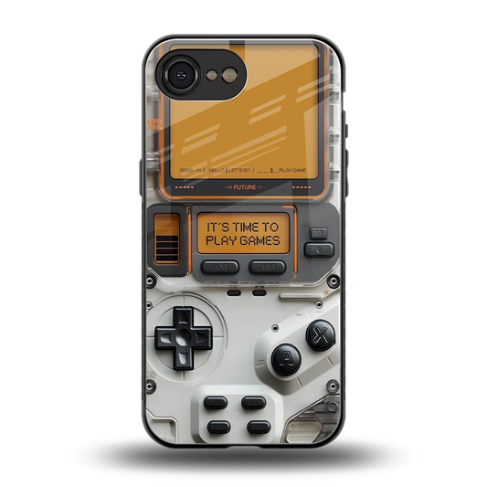 Gameboy Orange back phone cover | glass case for iphone 16e