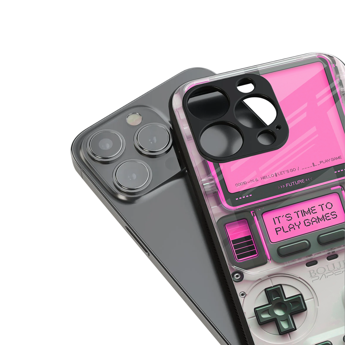 Gameboy Pink Phone Case for Iphone 16 | Glass Case
