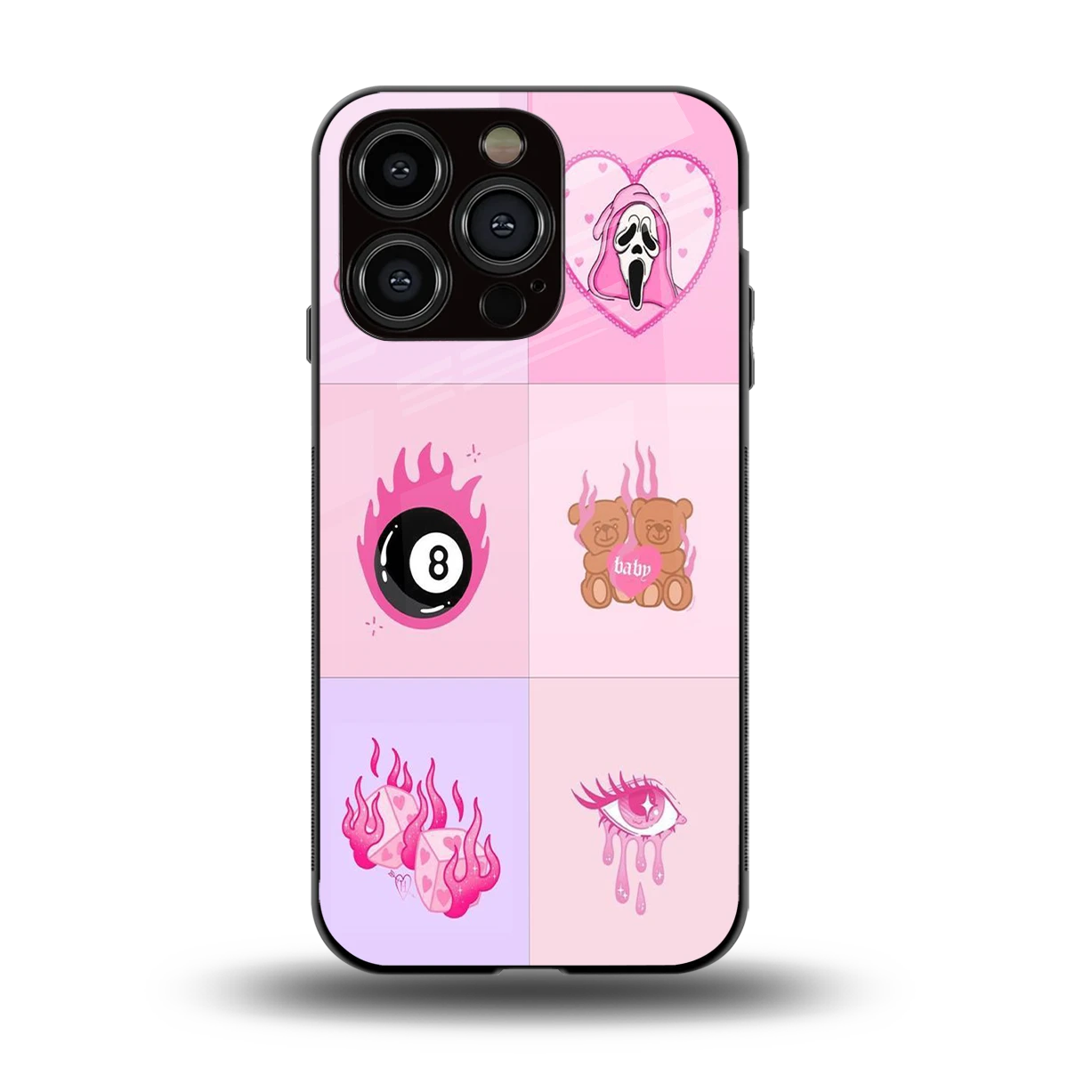 Ghostly Adorable back phone cover | glass case for iphone 13 pro