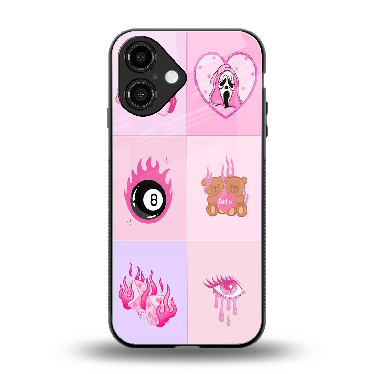 Ghostly Adorable Phone Case for Iphone 16 | Glass Case