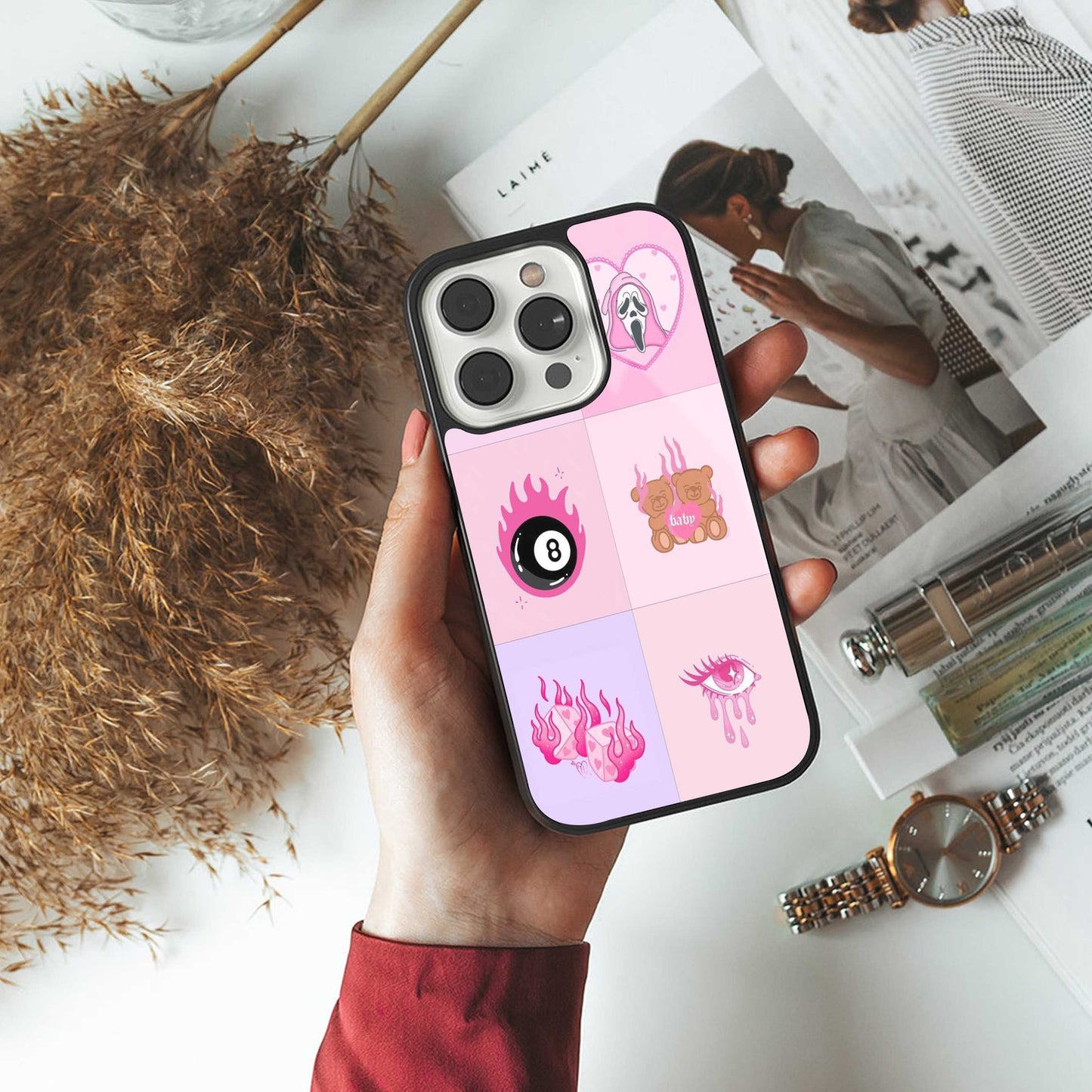 Ghostly Adorable Phone Case for Iphone 16 | Glass Case