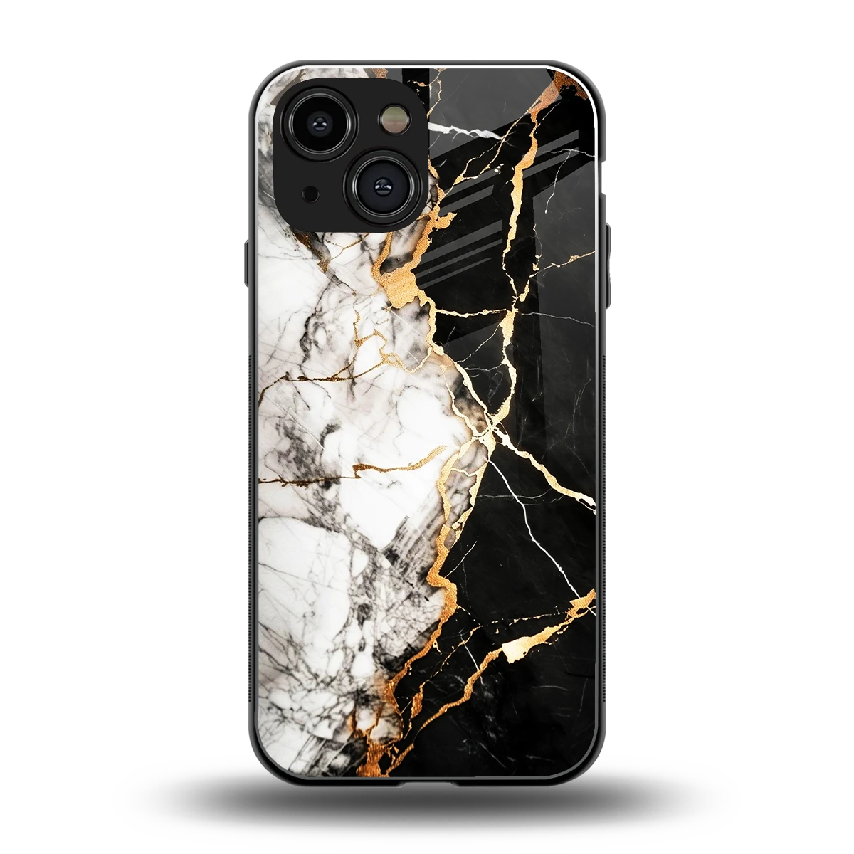 Gilded Marble back phone cover | glass case for iphone 13 mini