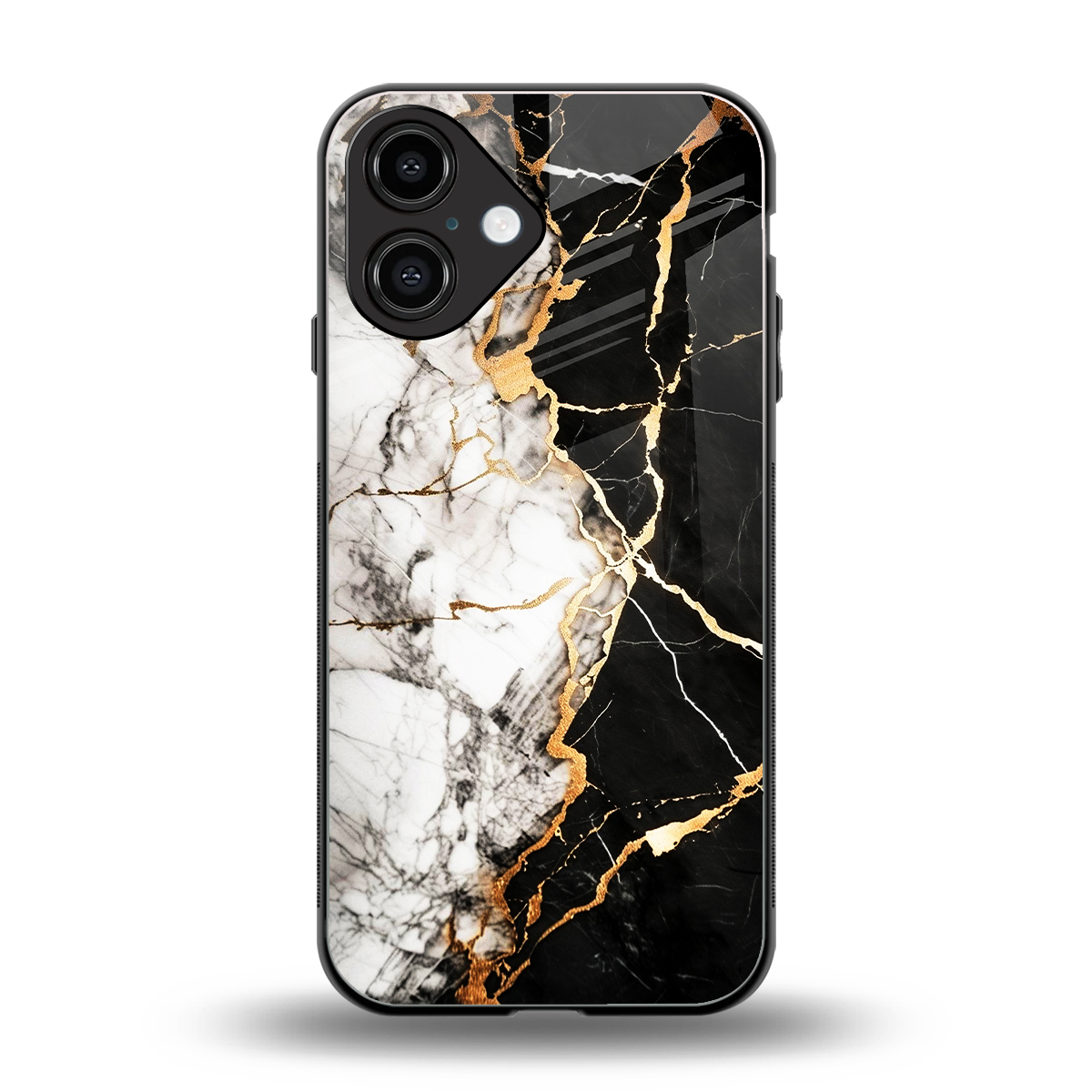 Gilded Marble Phone Case for Iphone 16 | Glass Case