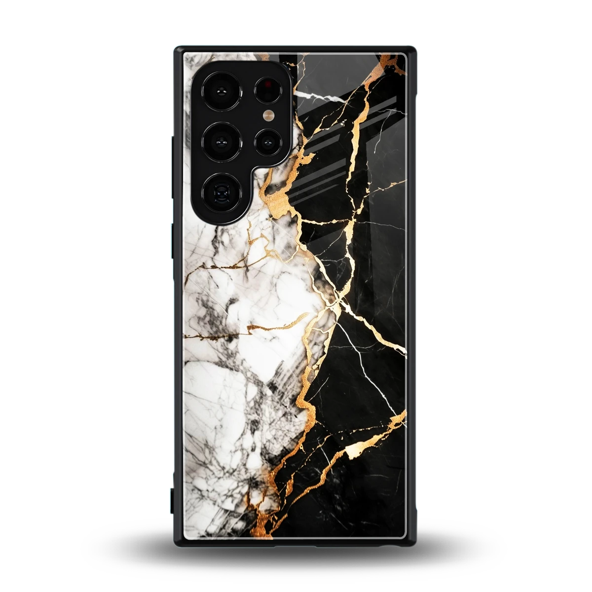 Gilded Marble back phone cover | glass case for samsung galaxy s24 ultra