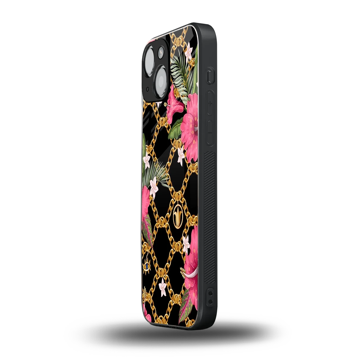 Gilded Petals iphone 13 mini mobile cover | shockproof glass phone case