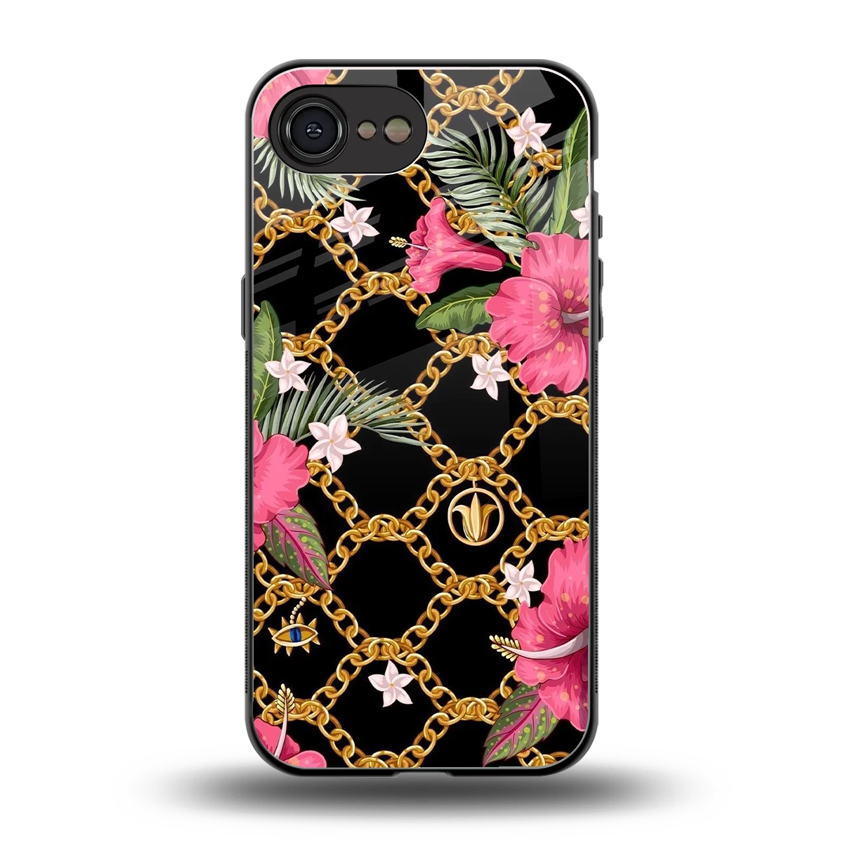 Gilded Petals back phone cover | glass case for iphone 16e