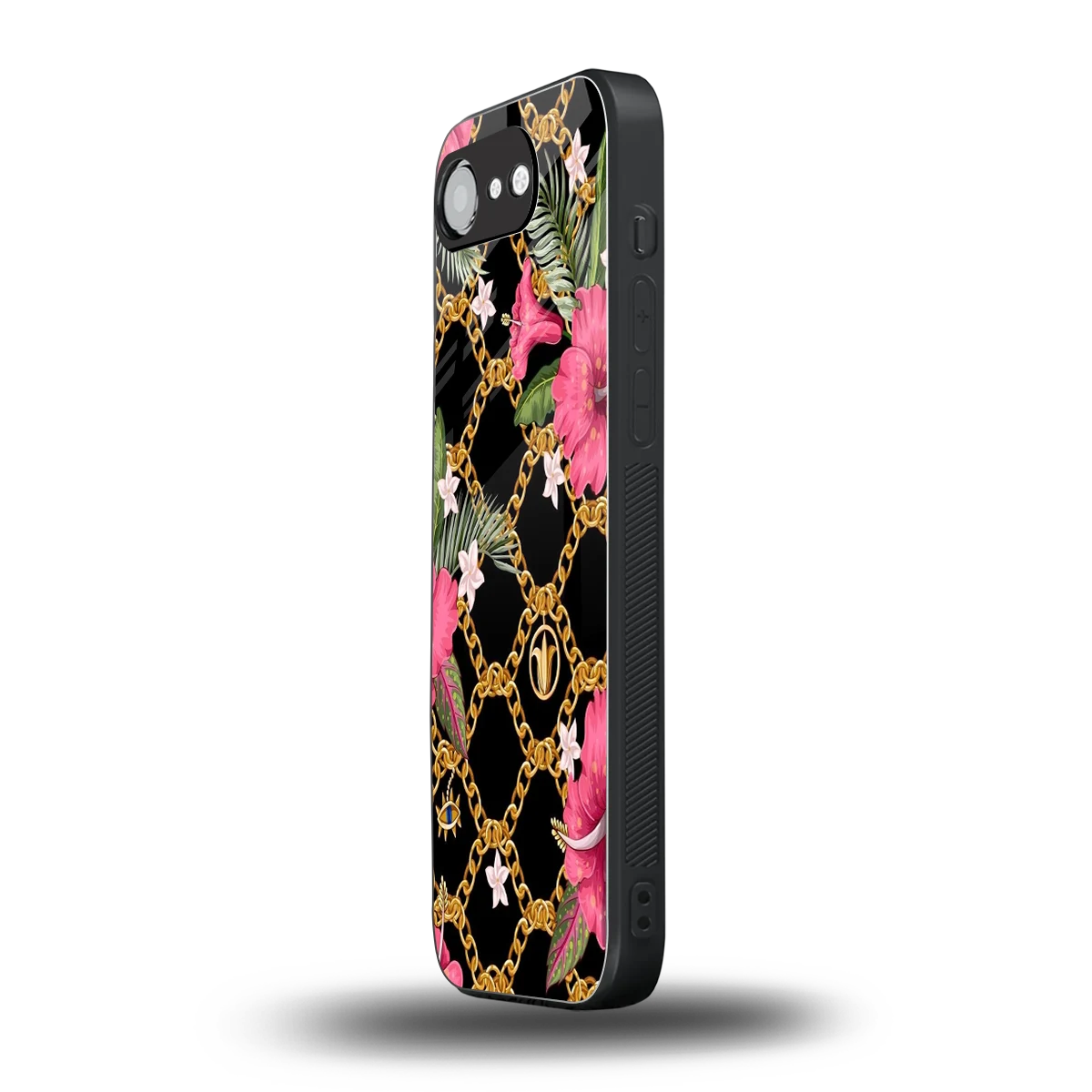Gilded Petals iphone 16e mobile cover | shockproof glass phone case