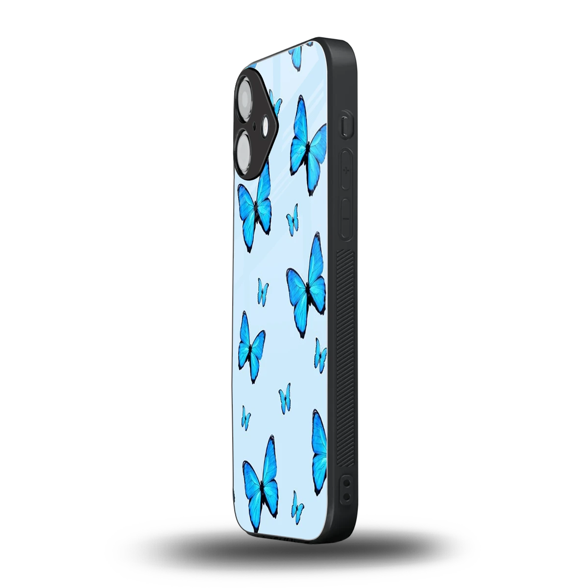 Gimme Butterflies Aesthetic iphone 16 plus mobile cover | shockproof glass phone case