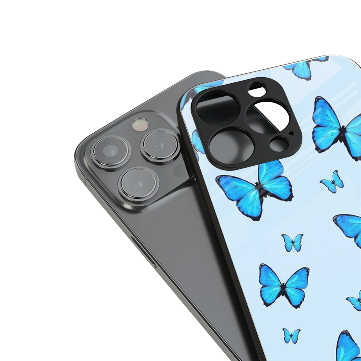 Gimme Butterflies Aesthetic Phone Case for Iphone 16 | Glass Case