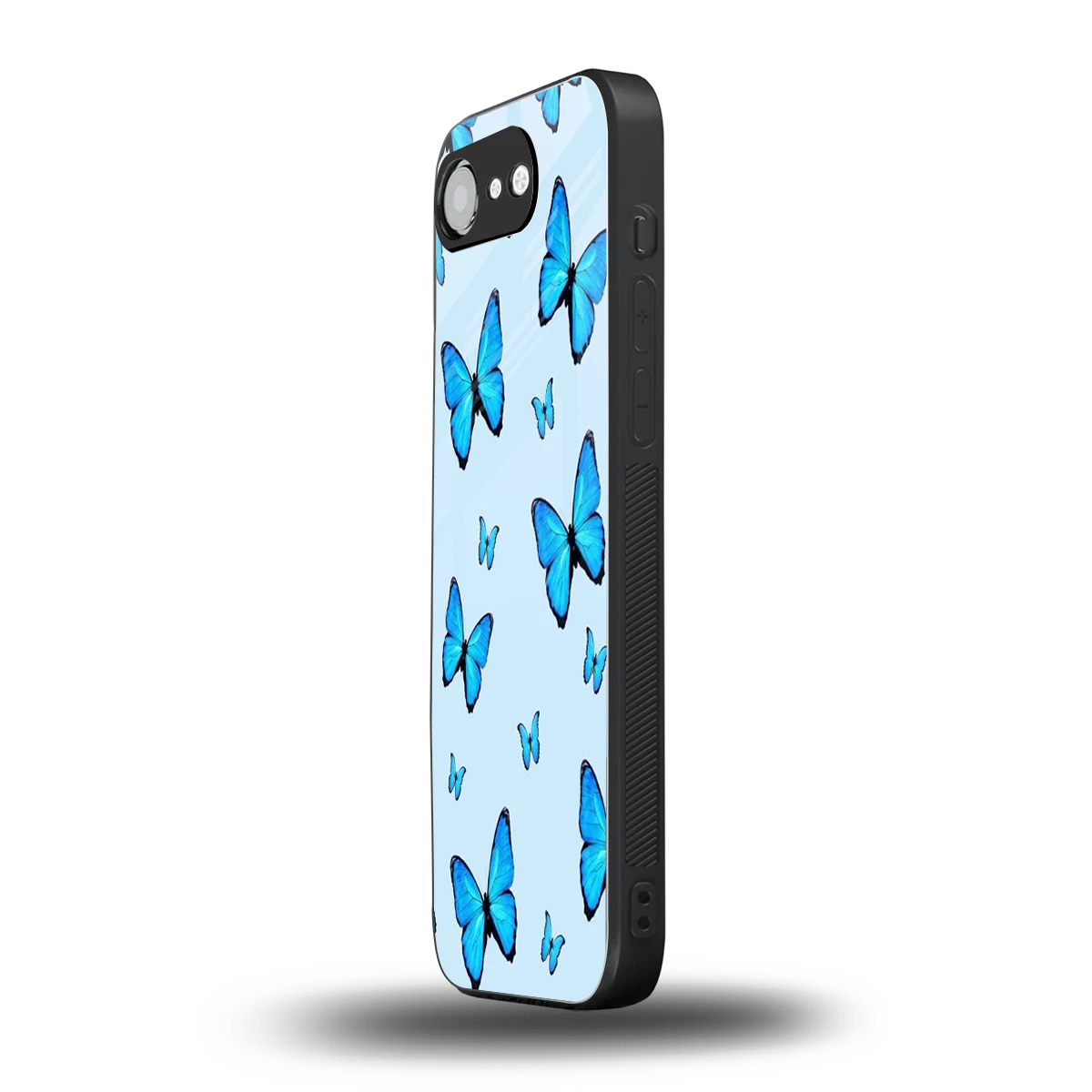 Gimme Butterflies Aesthetic iphone 16e mobile cover | shockproof glass phone case
