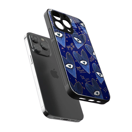 Girl Vision sleek iphone 14 pro cover with tempered glass back and TPU edges