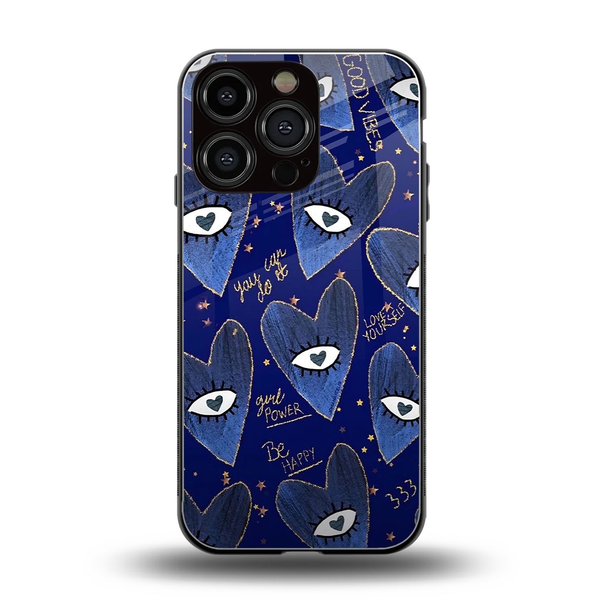 Girl Vision back phone cover | glass case for iphone 16 pro