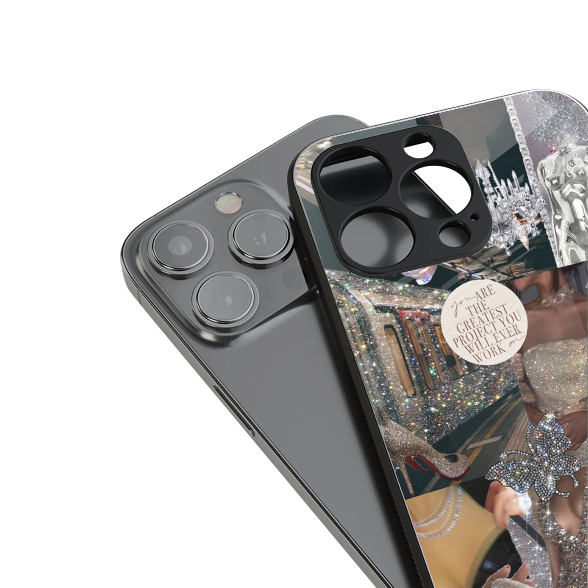 Glam Chic Phone Case for Iphone 16 | Glass Case